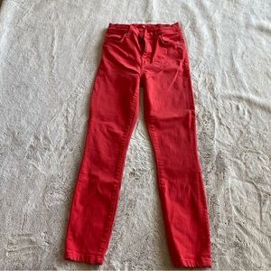 Red 7 for all mankind jeans!